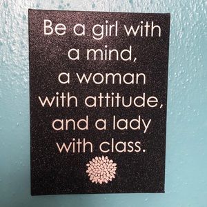 Black Glitter Wall Art